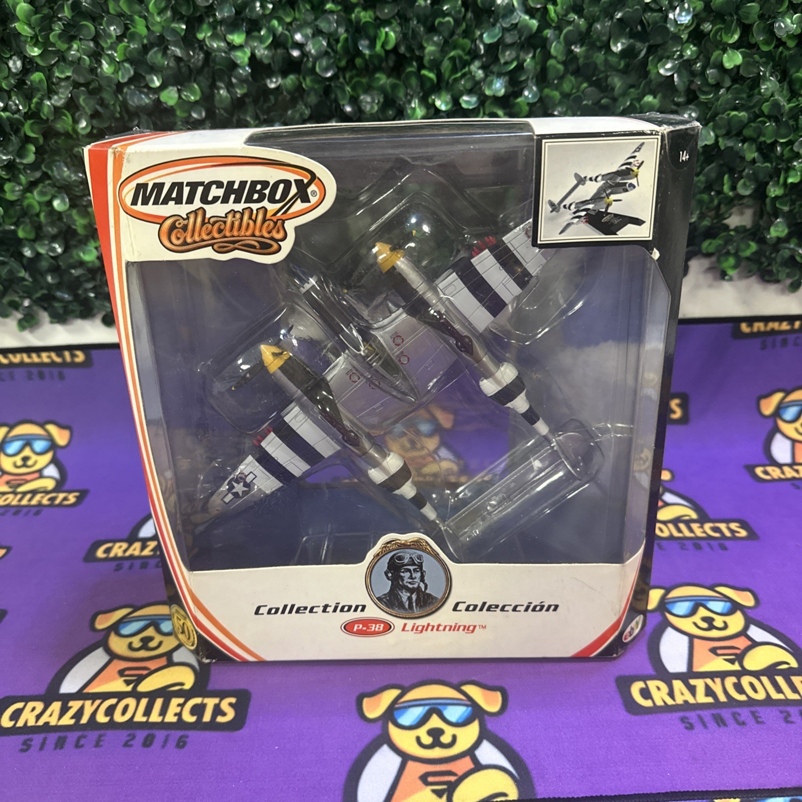 Matchbox Collectibles Lockheed P-38 Lightning 1:72 Diecast Plane Model