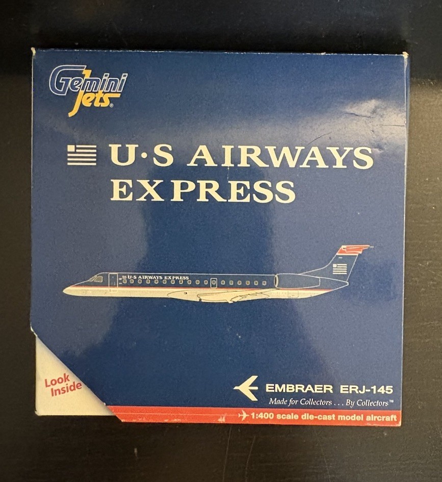 GeminiJets 1:400 US Airways Express Embraer ERJ-145 E-145 N841MJ GJUSA602 Model