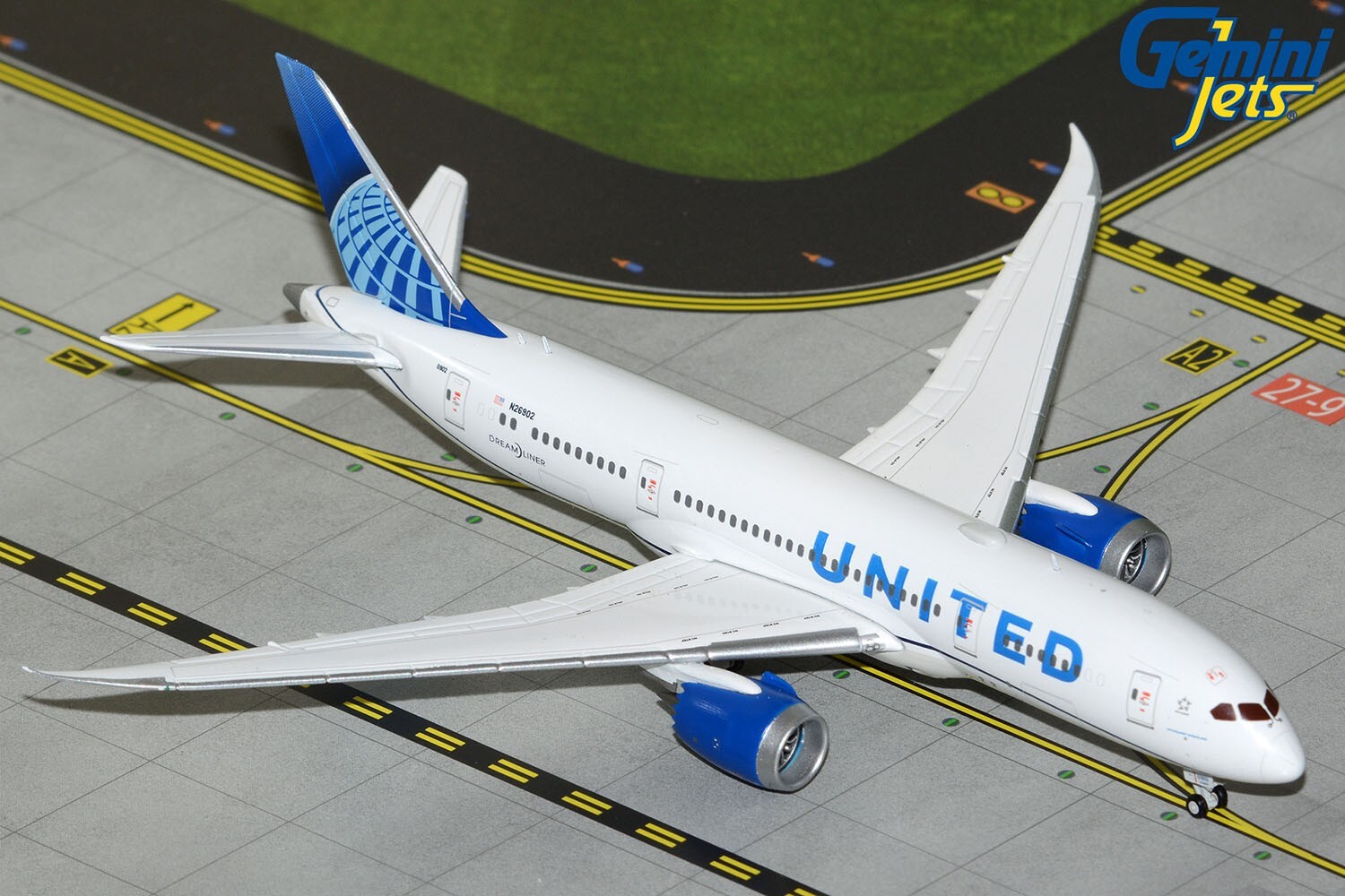 United Airlines Boeing 787-8 N26902 GJUAL2329 Gemini Jets Scale 1:400 IN STOCK