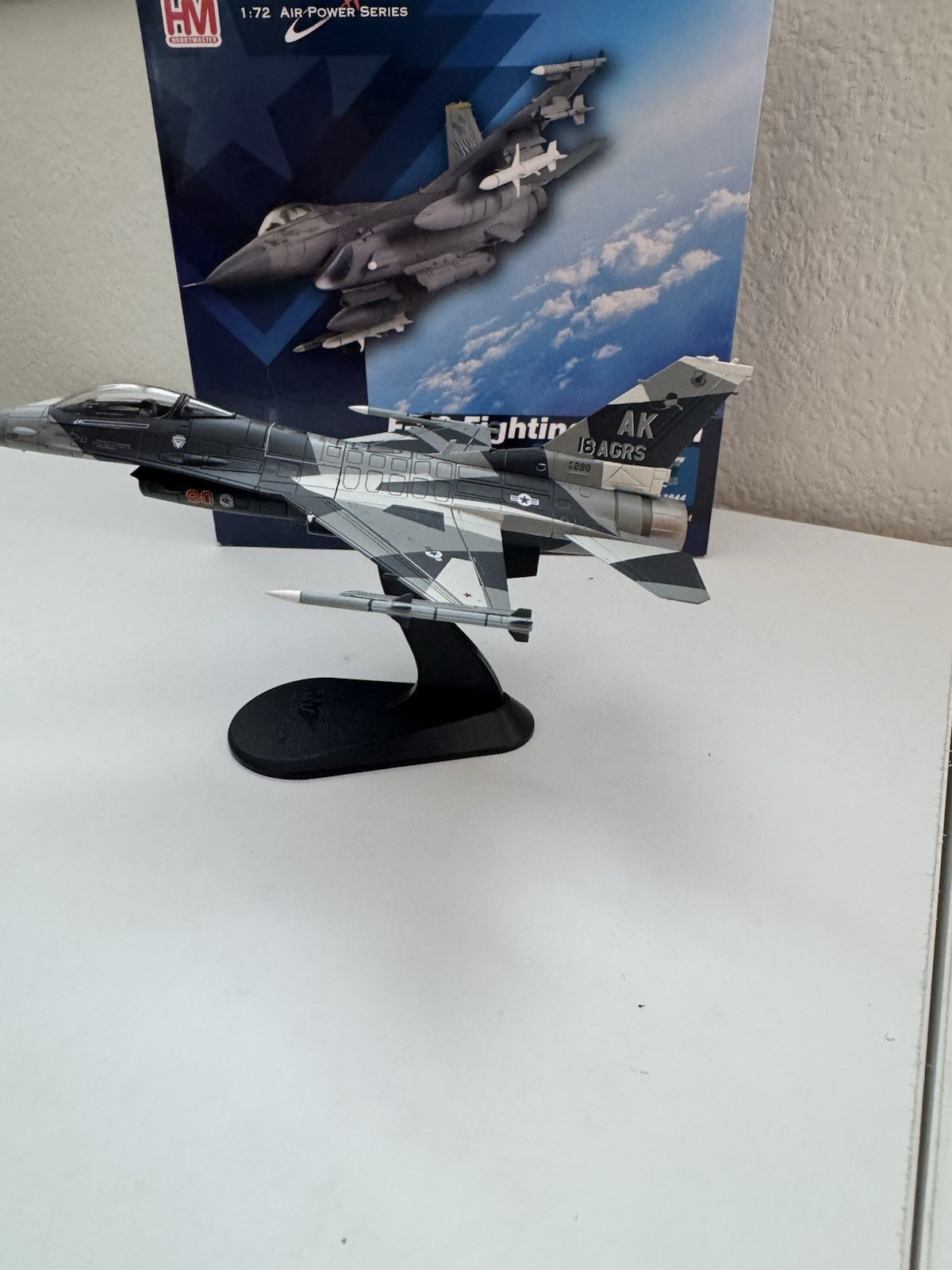 NIB Hobby Master Diecast Lockheed F-16C Fighting Falcon 18th Agg Sqn HA3844