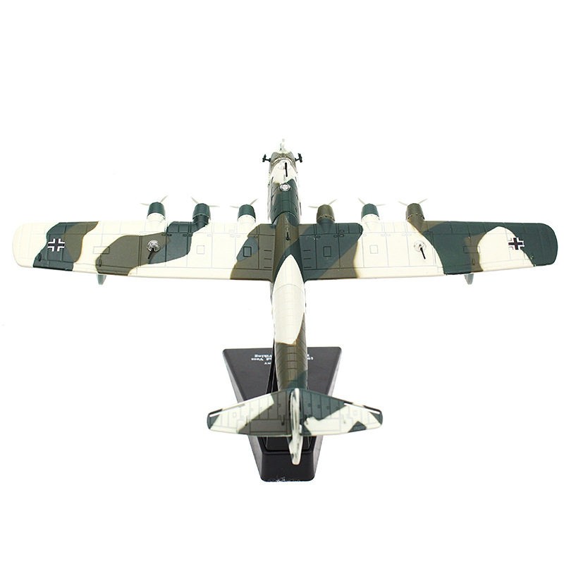 1/200 German BV 222 Wiking WWII 6-Engine Seaplane Green White Camo Display Model