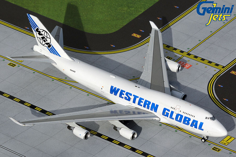 Western Global Boeing 747-400F N344KD Gemini Jets GJWGN2015 Scale 1:400 IN STOCK