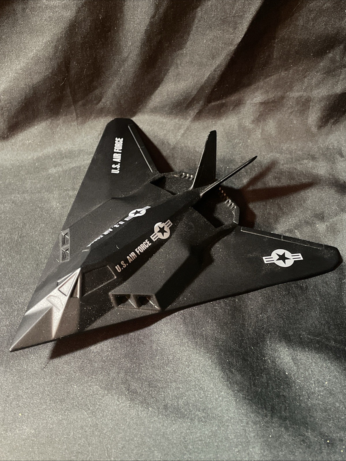 1989 VTG ERTL Force One F-117A USAF Stealth Metal Diecast Plane Mint