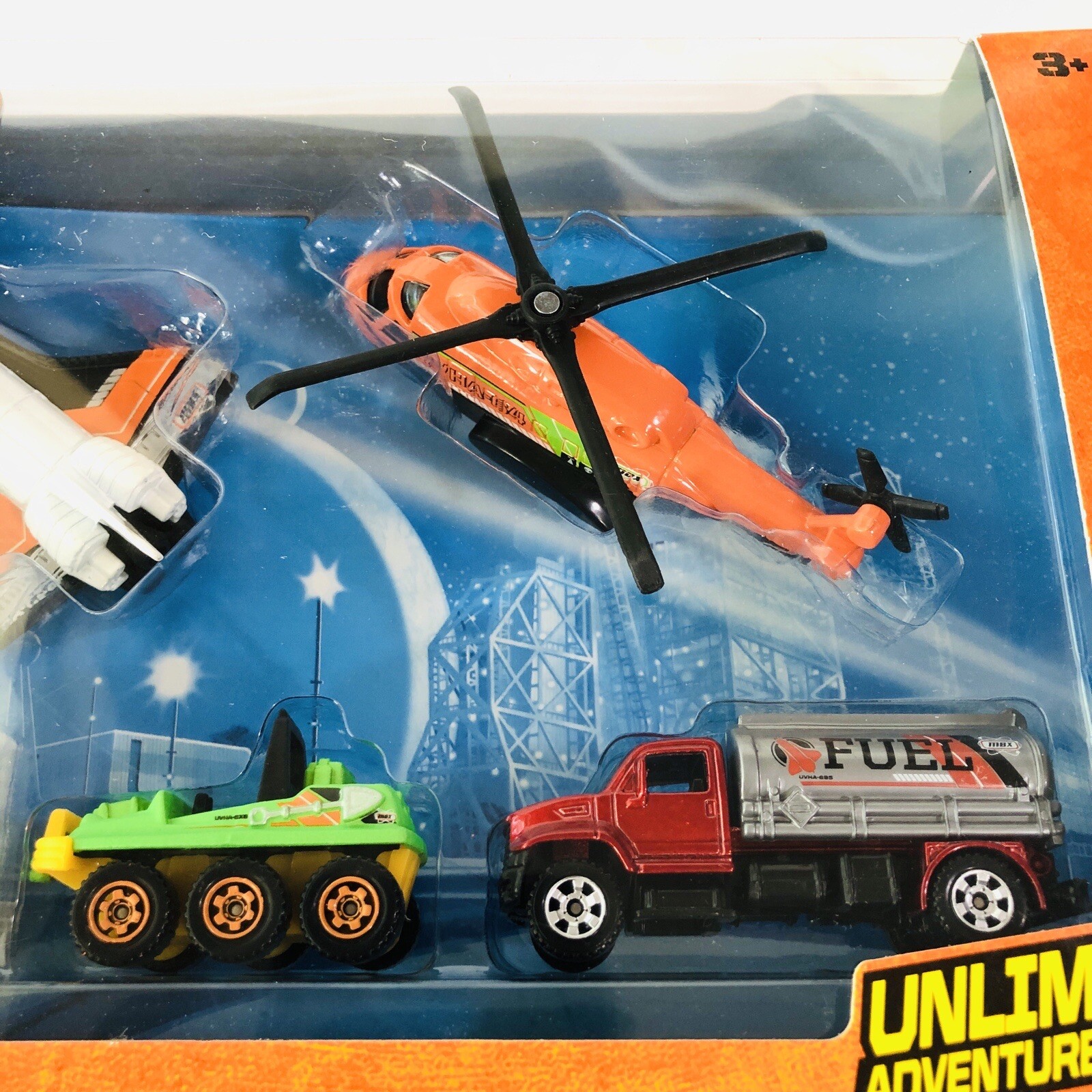 MATCHBOX MISSION FORCE SPACE STAR SHUTTLE CHOPPER TANKER ATV 5 PACK New 2014