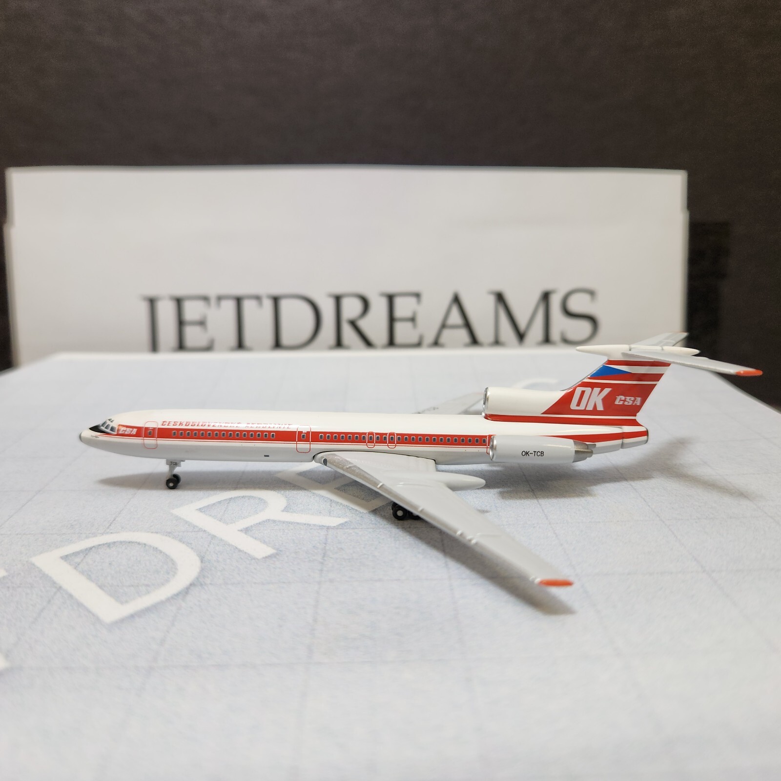 1/400 CSA / CZECH AIRLINES TUPOLEV TU-154 / 154M 70’S COLORS OK-TCB AEROCLASSICS