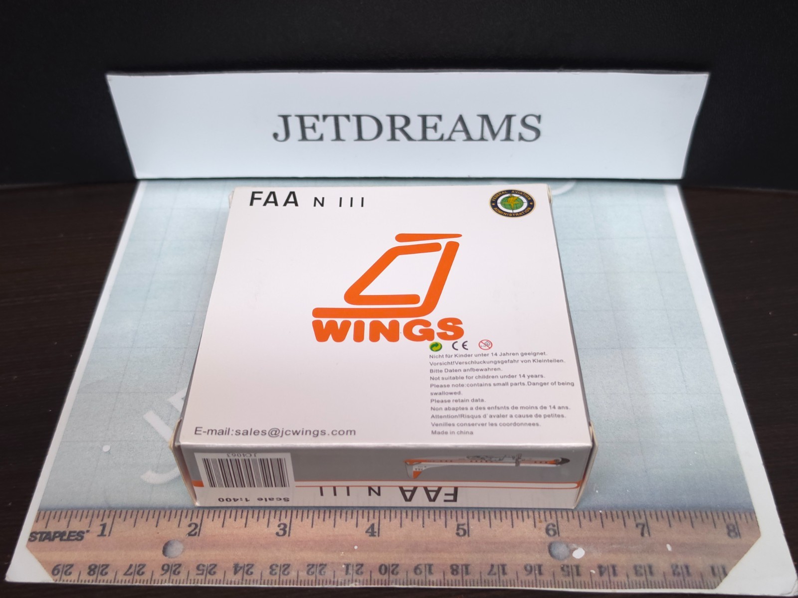 1/400 FAA FEDERAL AVIATION ADMINISTRATION L-188 188C 1980’S COLORS N111 JC WINGS