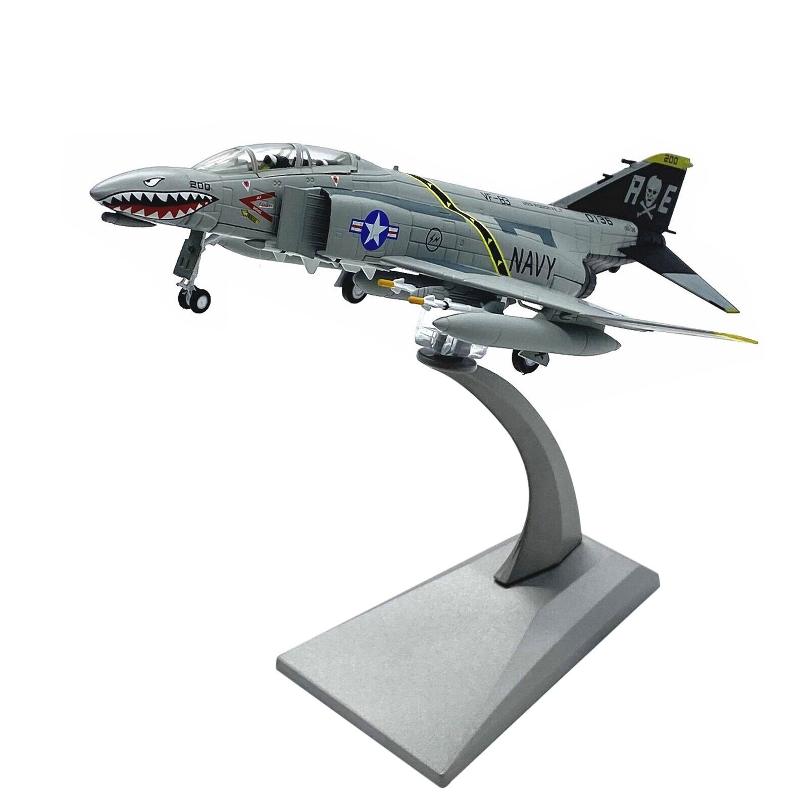 1:100 McDonnell Douglas F-4C Fighter Aircraft Model Diecast Military Collection