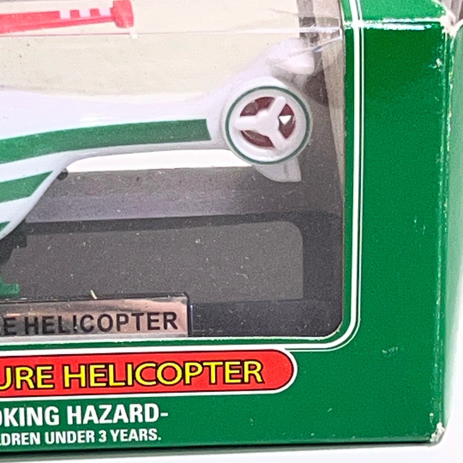 Hess 2005 Miniature Helicopter White Green Red Collectible Toy Boxed