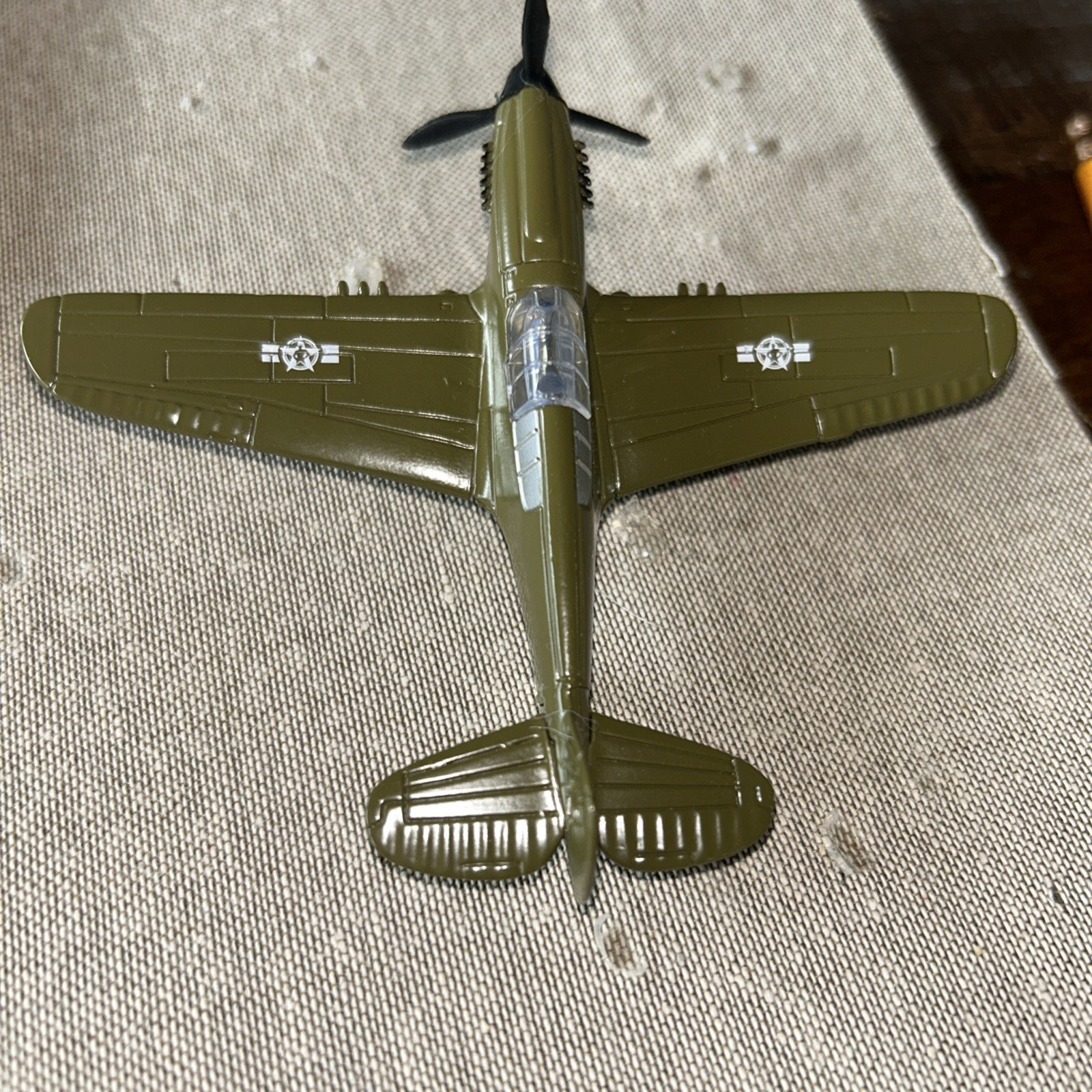 Diecast P40 Warhawk aircraft first flew in 1938 WW11 Great Shape