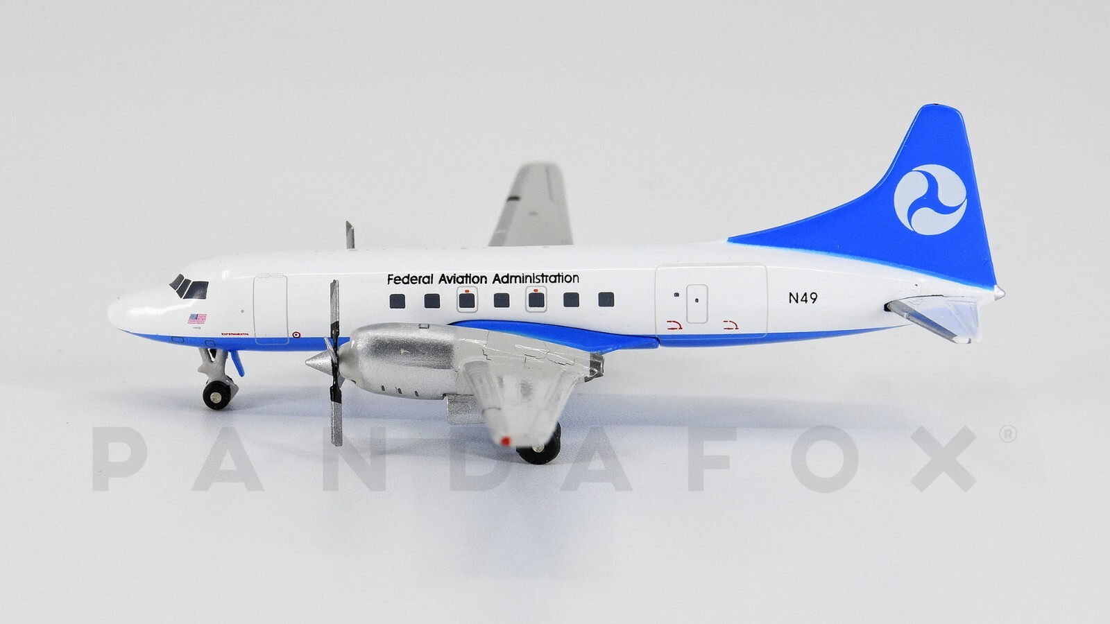 FAA Convair CV-580 N49 GeminiJets GJFAA1173 Scale 1:400 RARE