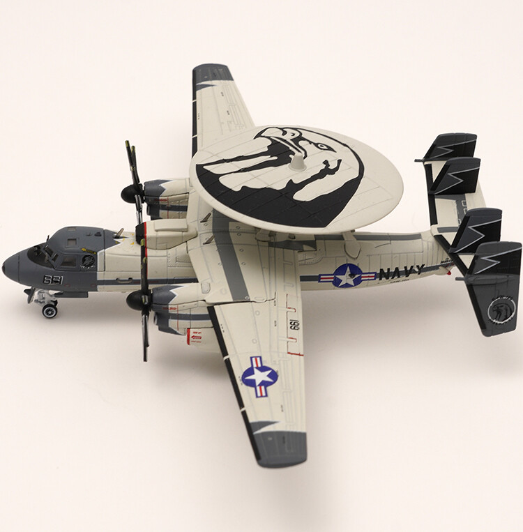 1/144 S14 E-2C AWACS E2 VAW-120 USS George Bush Aircraft Carrier Alloy Finished