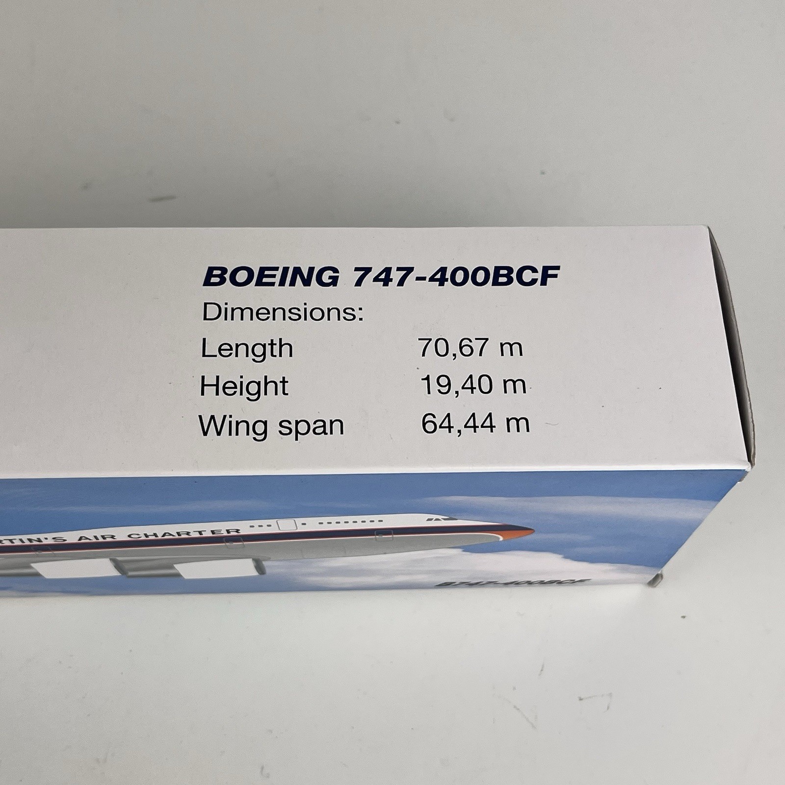 Boeing 747-400 Martinair Cargo 1:200 Charter Airplane Aircraft Jet Plane