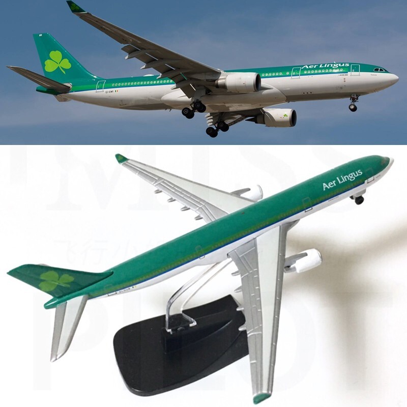 1:450 Scale 14cm Diecast Aircraft Model Alloy Airplane Airbus A330 Aer Lingus