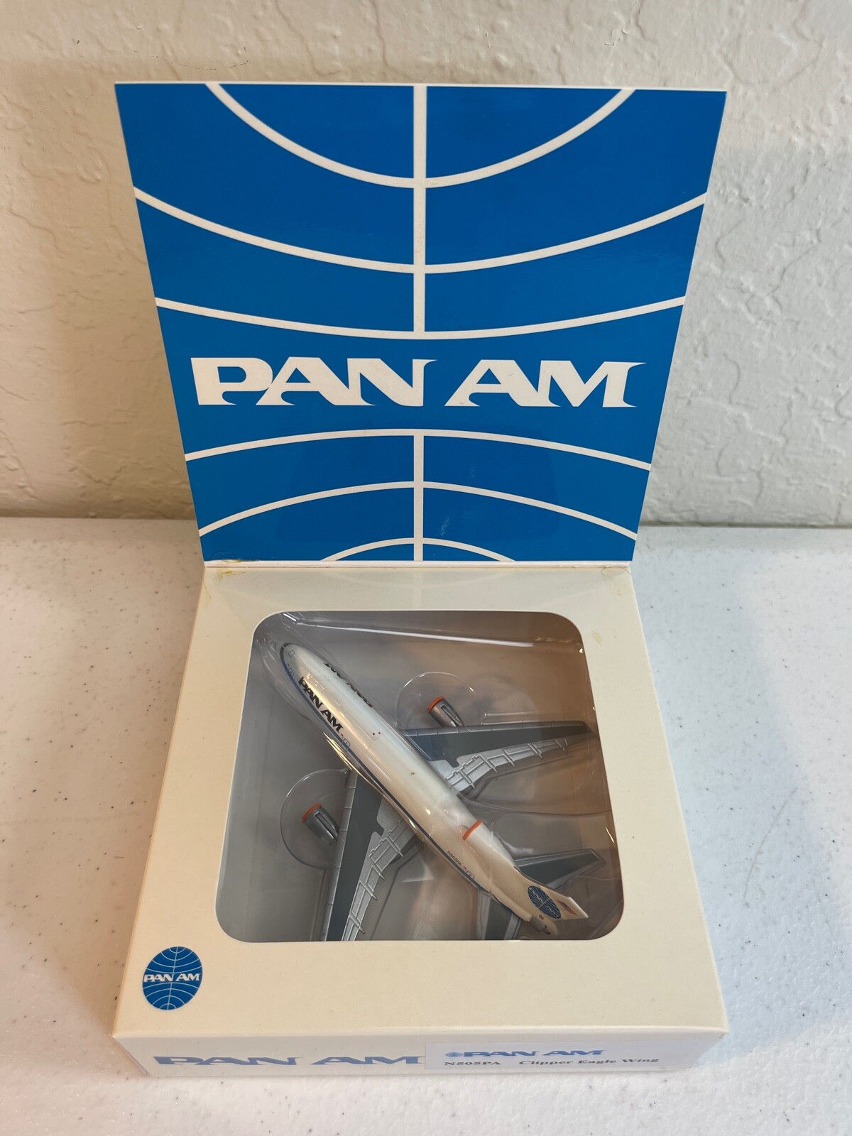 1:400 BLUE BOX PAN AM L-1011 1970S COLORS CHROME BELLY CLIPPER EAGLE WING N505PA