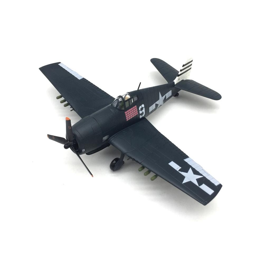 1:72 WWII U.S. F6F Hellcat Shipboard Fighter Alloy Military Aircraft Model Craft