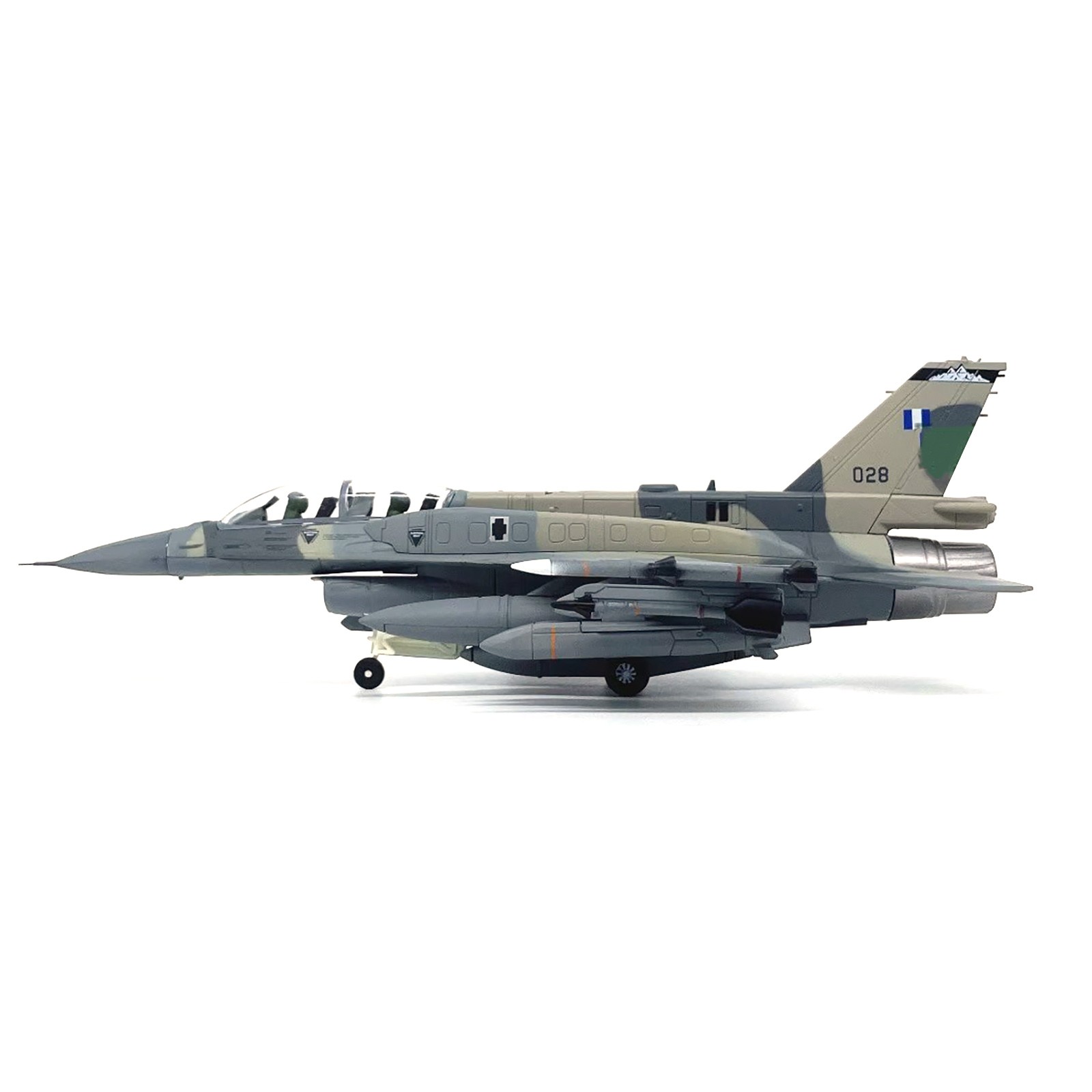 1/72 Hellenic Air Force F-16D Mira Figher Alloy Model High Quality Decoration