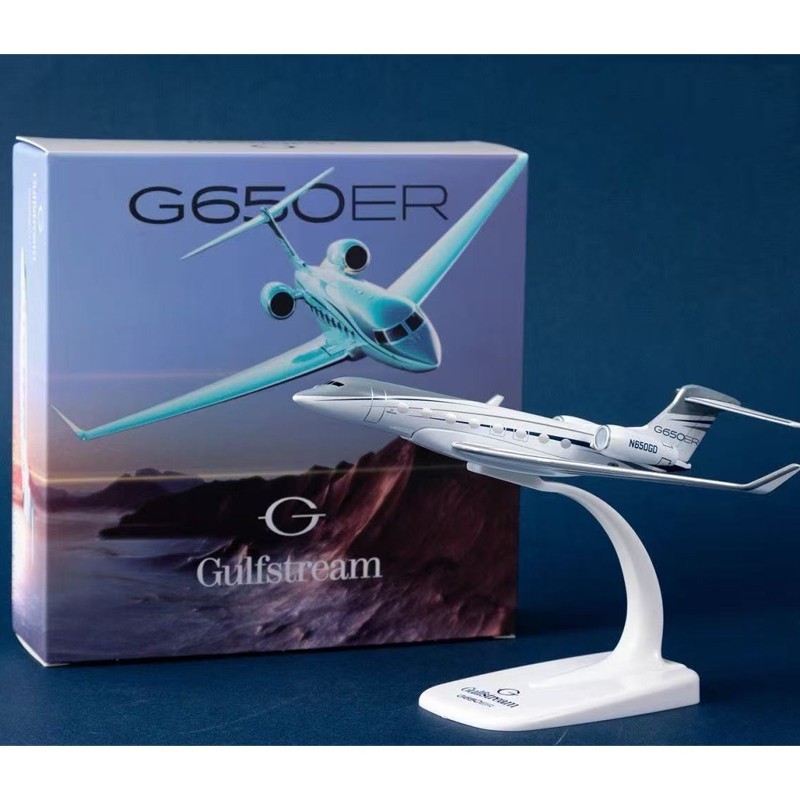 1:200 Gulfstream G650ER Miniature Airplane Model Diecast Static Display Gift