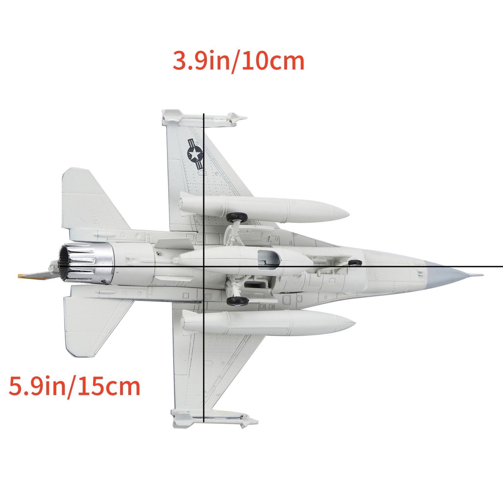 1:100 Scale F-16C Falcon Fighter Jet Model For US Air Force Alloy Gift 15cm