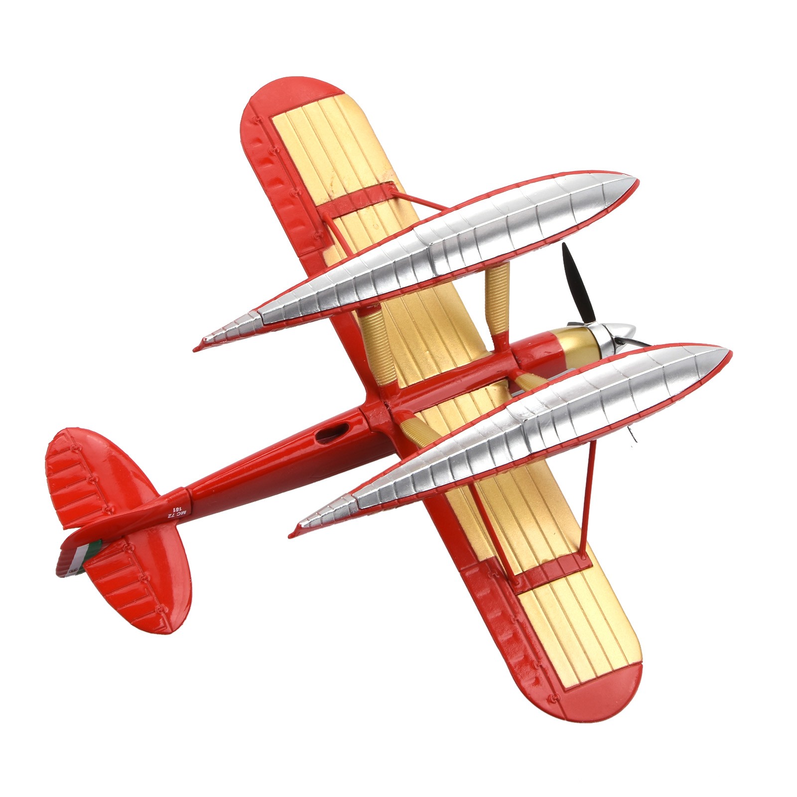 12cm Diecast 1/72 Italy Macchi MC.72 Racing Seaplane Finished Model w/ Stand