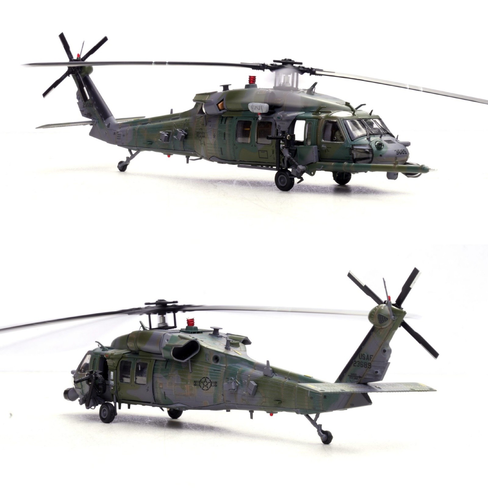 No Assembly US Air Force HH-60G Pave Hawk Combat Rescue Helicopter with Stand