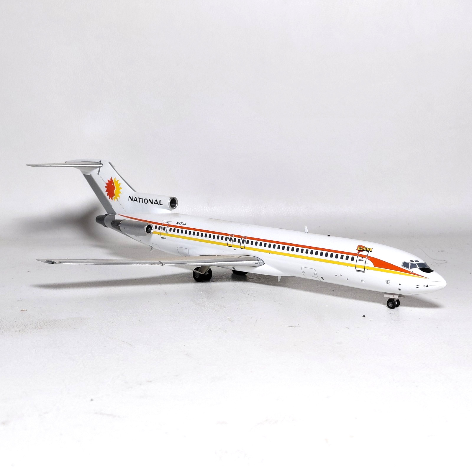 1:200 Boeing 727-200 National Airlines Elaine N4734 Gemini Jets Diecast