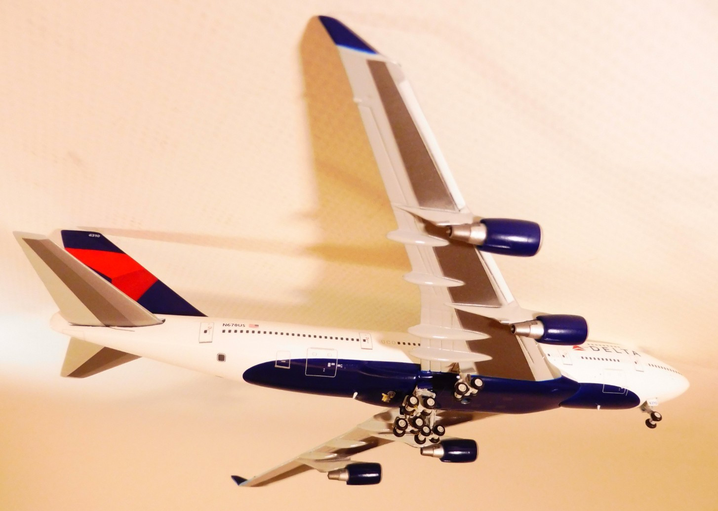 1/400 GeminiJets Delta Air Lines 747-400 (previously Northwest “World Plane”)