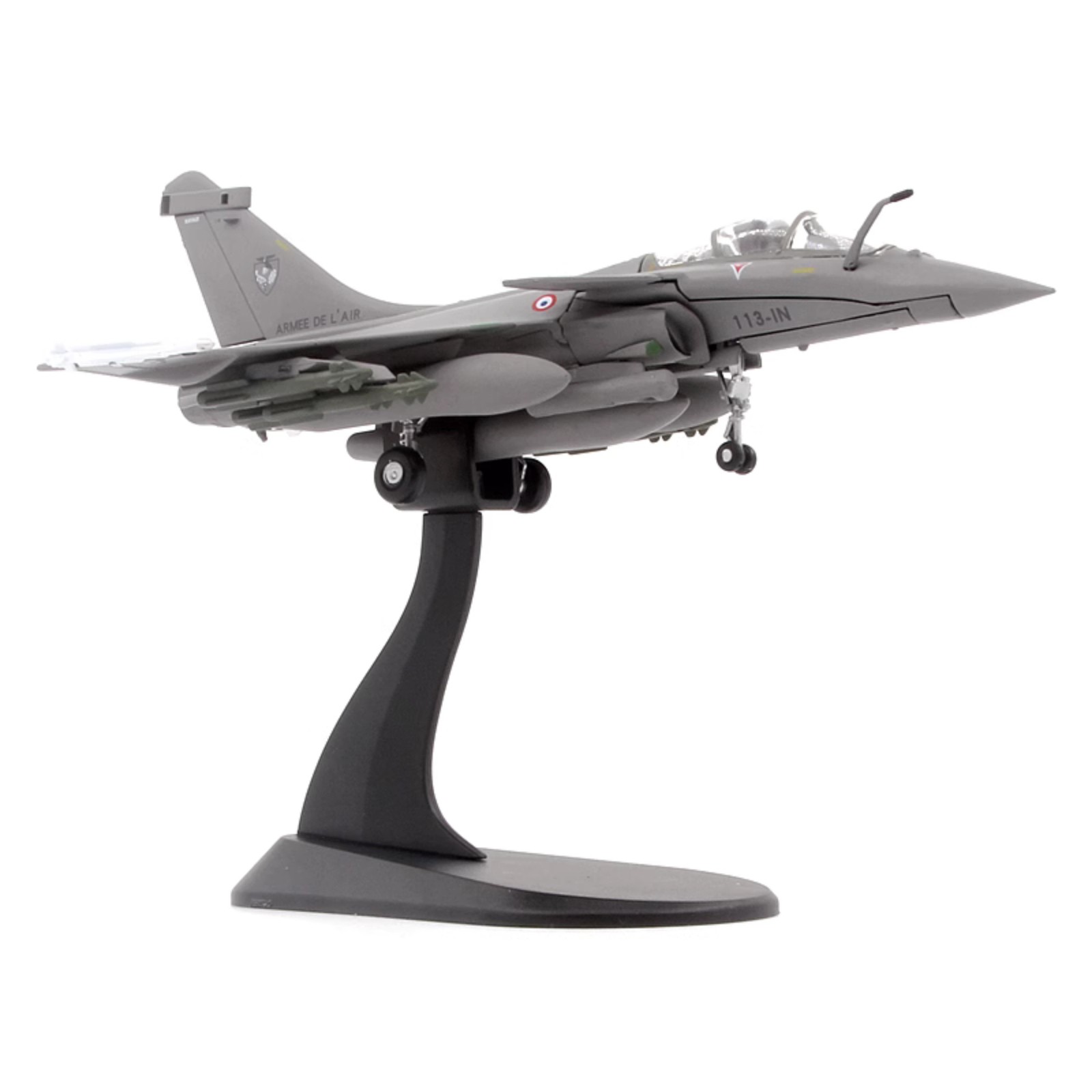 1/100 Diecast Alloy French Air Force Rafale C Libya War Fighter Model Souvenir