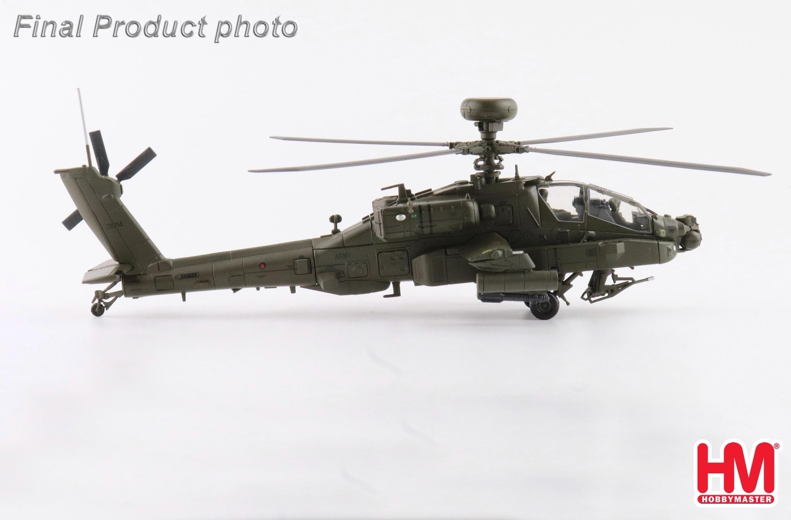 Hobby Master 1/72 AH-64E Apache Echo ZM714 British Army Middle Wallop HH1220