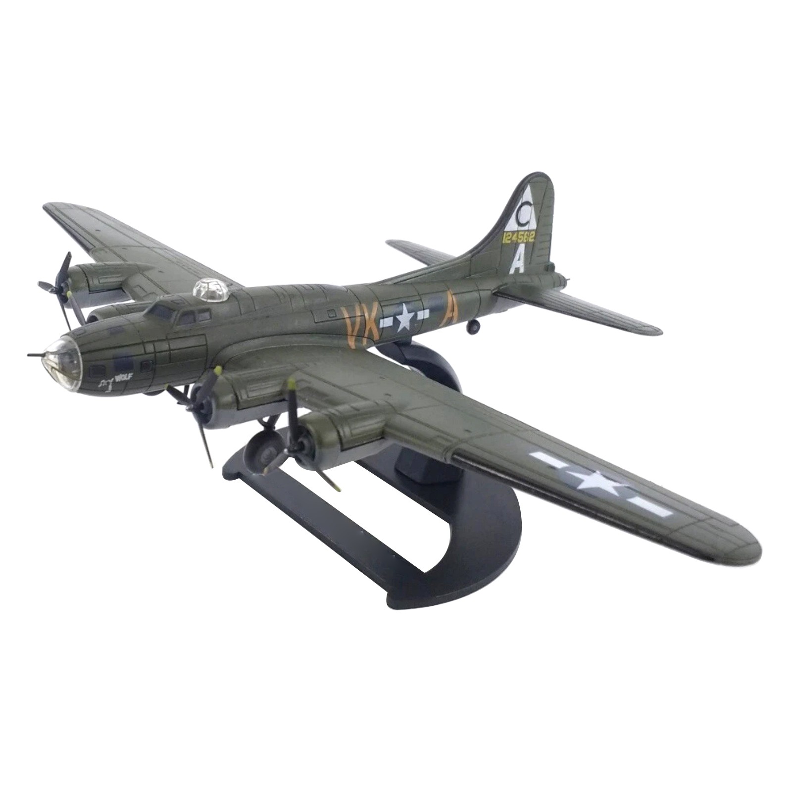 USAAF B-17 Model 1:144 Scale Alloy Aircraft with Display Stand Collector Display