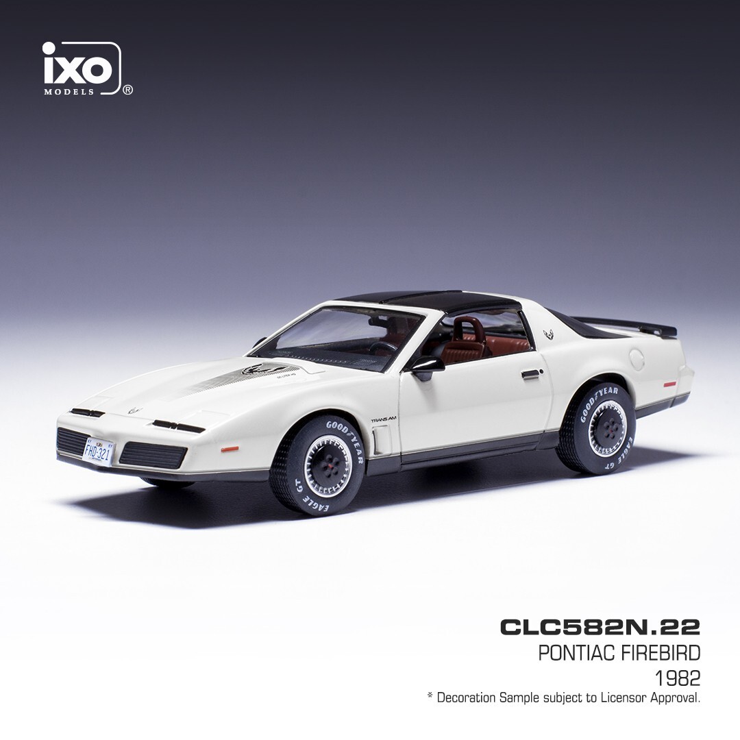 IXO MODELS PONTIAC FIREBIRD WHITE 1982 1-43 SCALE CLC582N