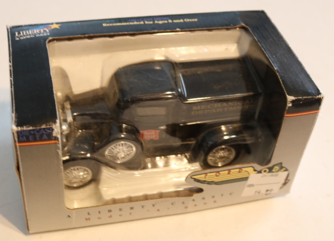 Liberty Classics Ford Model A Railroad Series Rock Island Diecast Bank ~ #1071