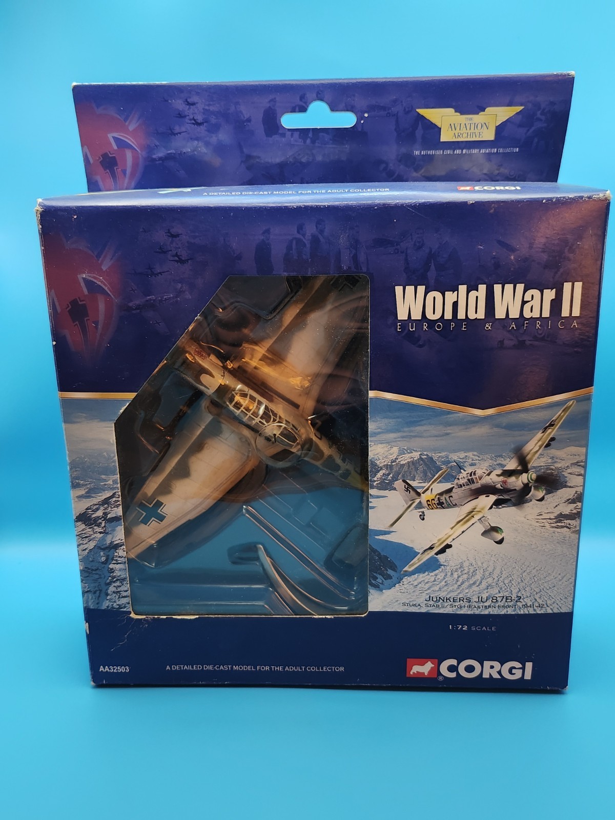 F414 Corgi Aviation WW2 Junkers Ju87B-2 Stuka Stab II/Stg I Eastern Front OBO