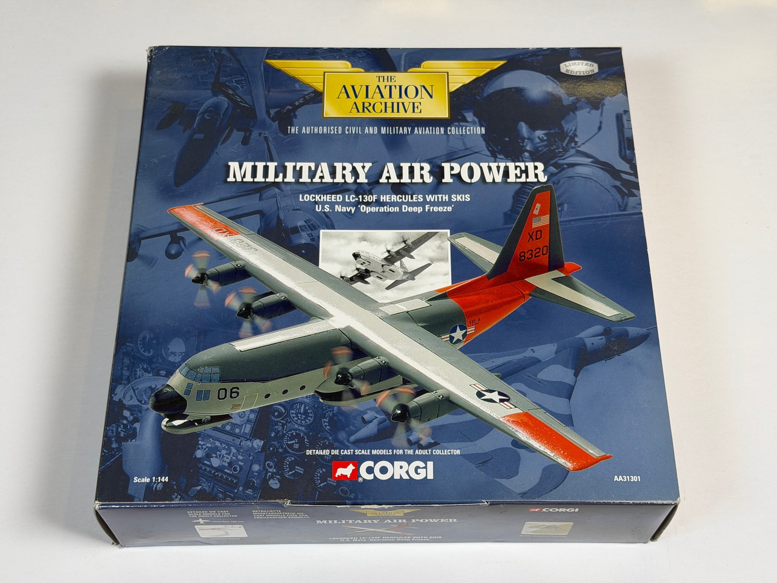 Corgi US Navy, VXE-6 Lockheed LC-130F Hercules 1:144 Scale XD8320
