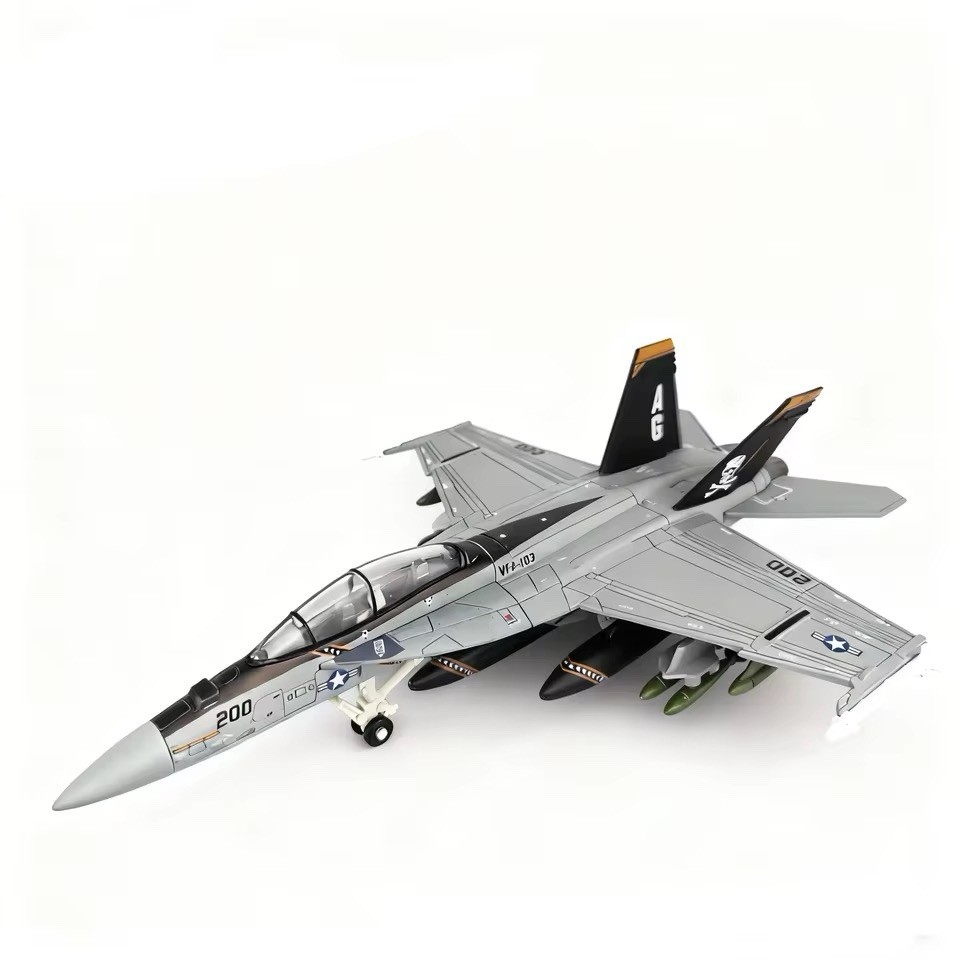 F/A-18 Hornet Diecast Model Jet 26cm US Navy 1:72 Fighter Aircraft w/ Stand DIY