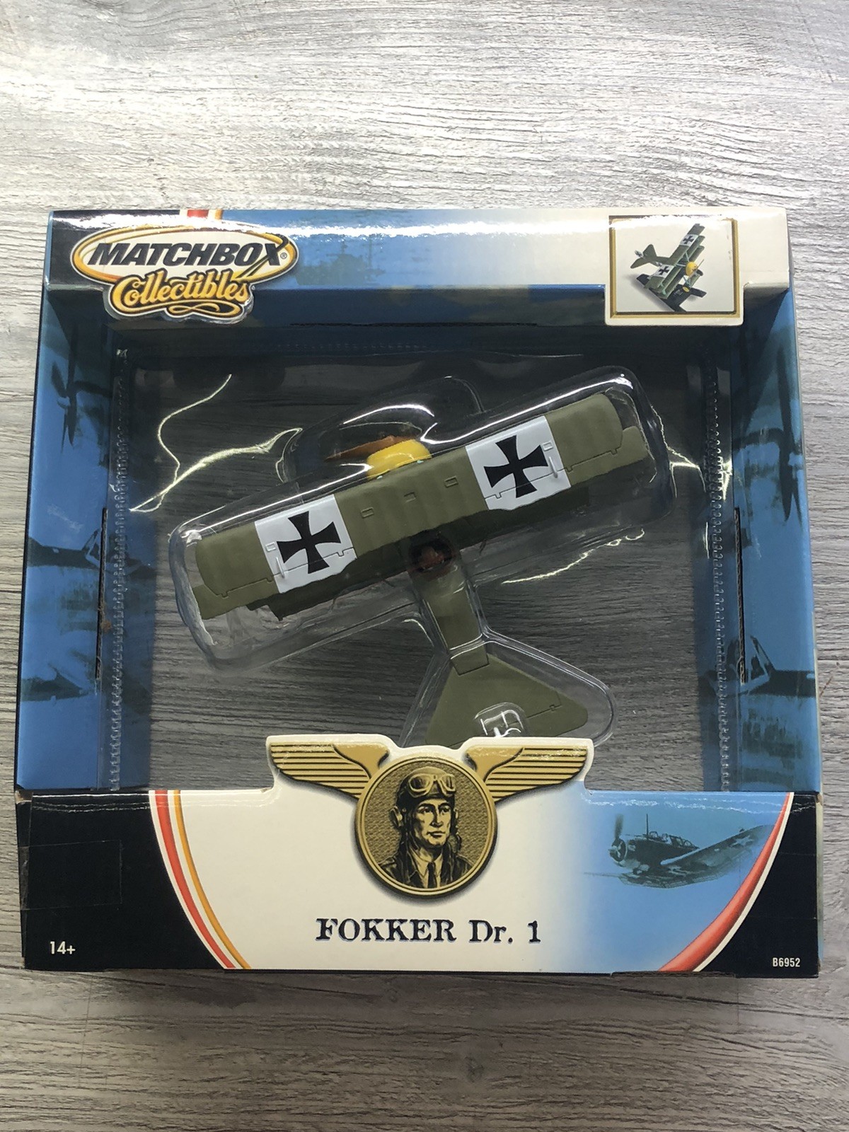 Matchbox Collectibles Fokker Dr. 1- Diecast Fighter B6952 Sealed 1:72 Rare