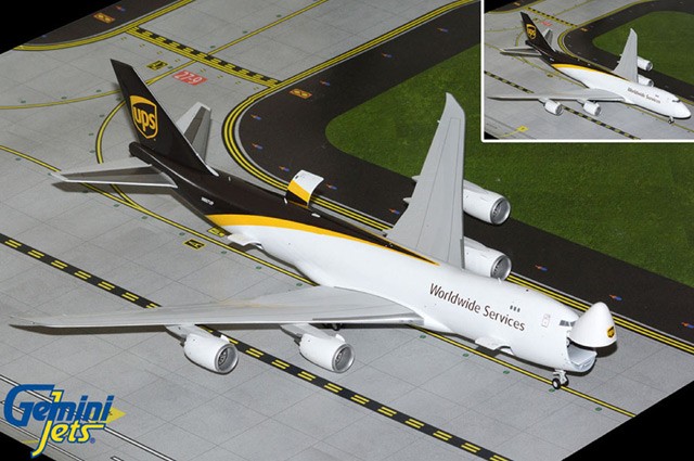 G2UPS1187 GeminiJets 747-8F 1/200 Model N607UP UPS Interactive Series