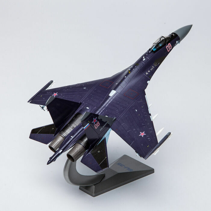 AF1 1/72 Russian SU-35 (Purple) Super Flanker Fighter Diecast Model