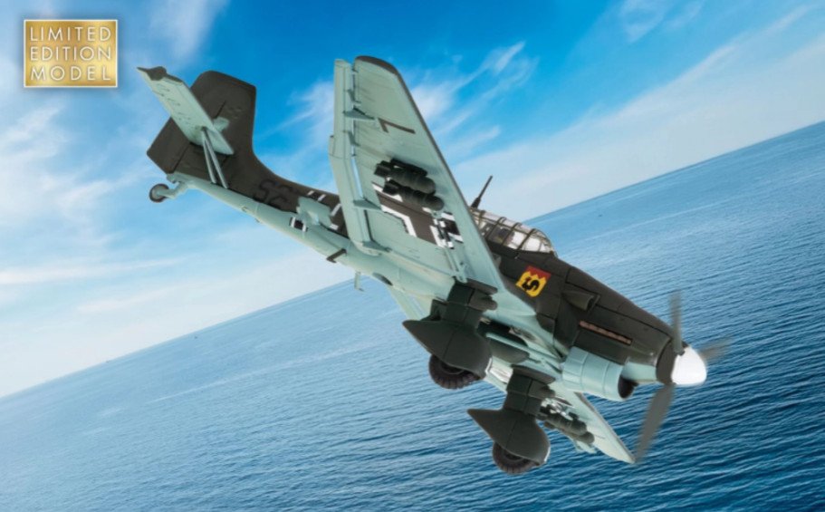 1:72 Corgi Junkers Ju87B-1 Stuka S2+LM W.Nr 5600 Bomber Diecast Fighter Model