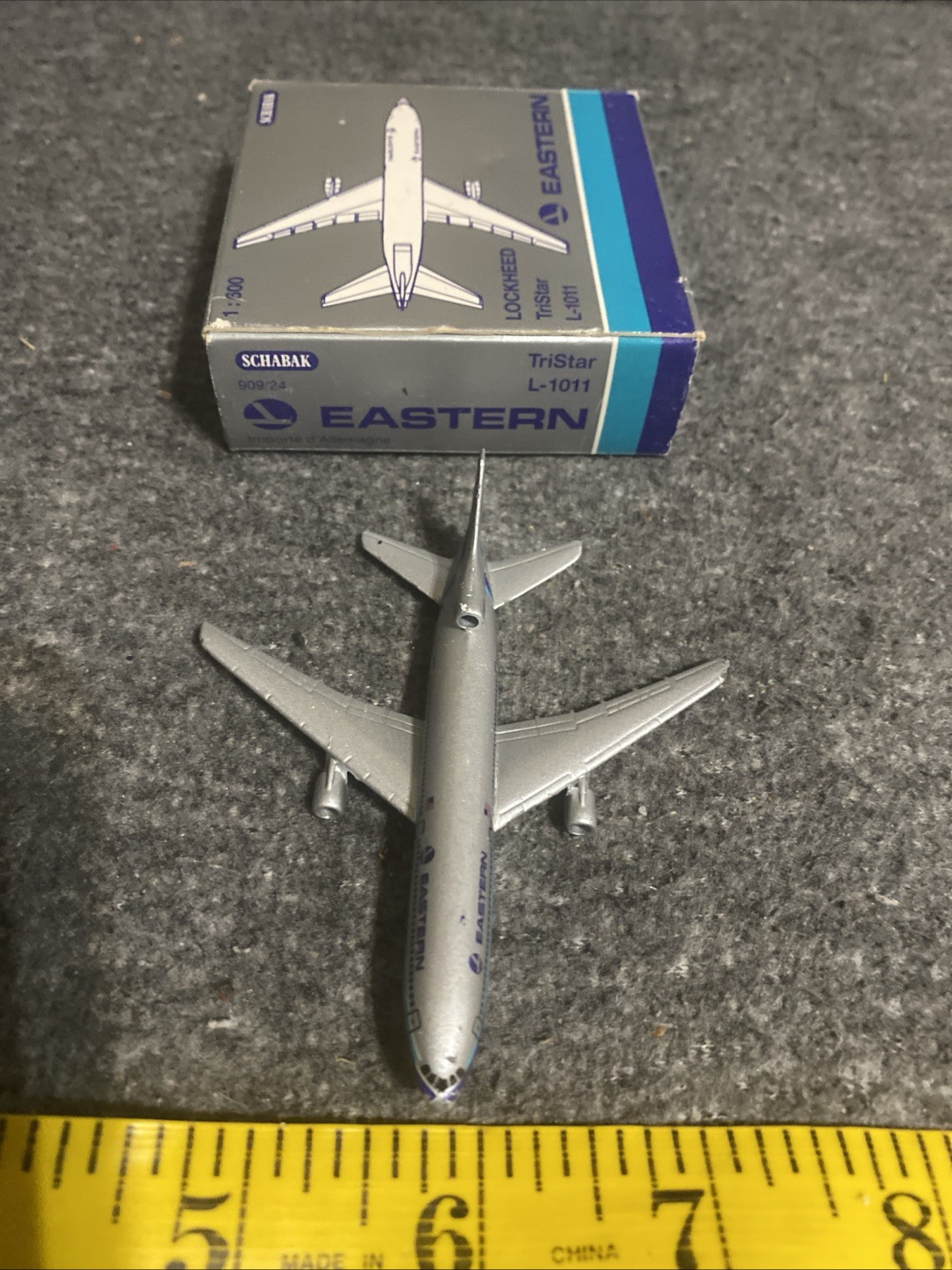 Schabak Lockheed TriStar L-1011 Eastern Airplane In Box 1/600 Scale Diecast