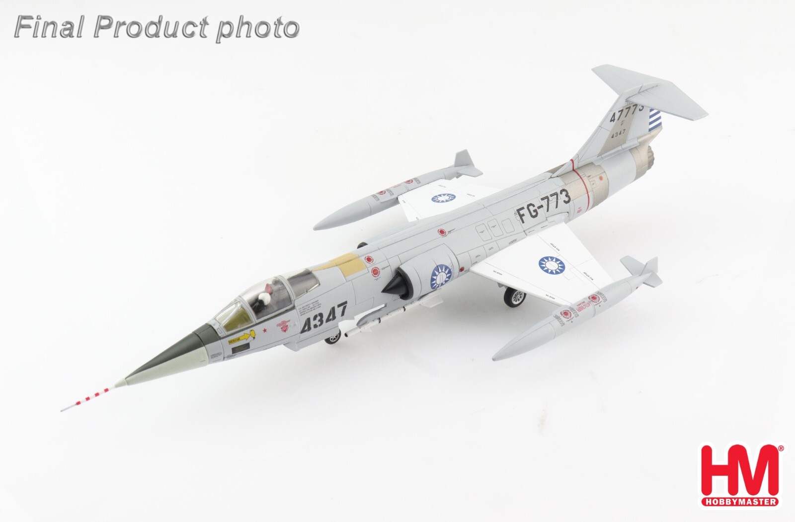 LOCKHEED F-104G STARFIGHTER 4347 CAPT. S. L. HU 3RD – HOBBY MASTER HA1072 1/72