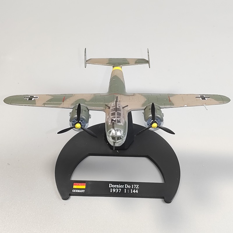 1:144 WW2 Luftwaffe Dornier Do 17Z Bomber Model Diecast Military Collection Gift
