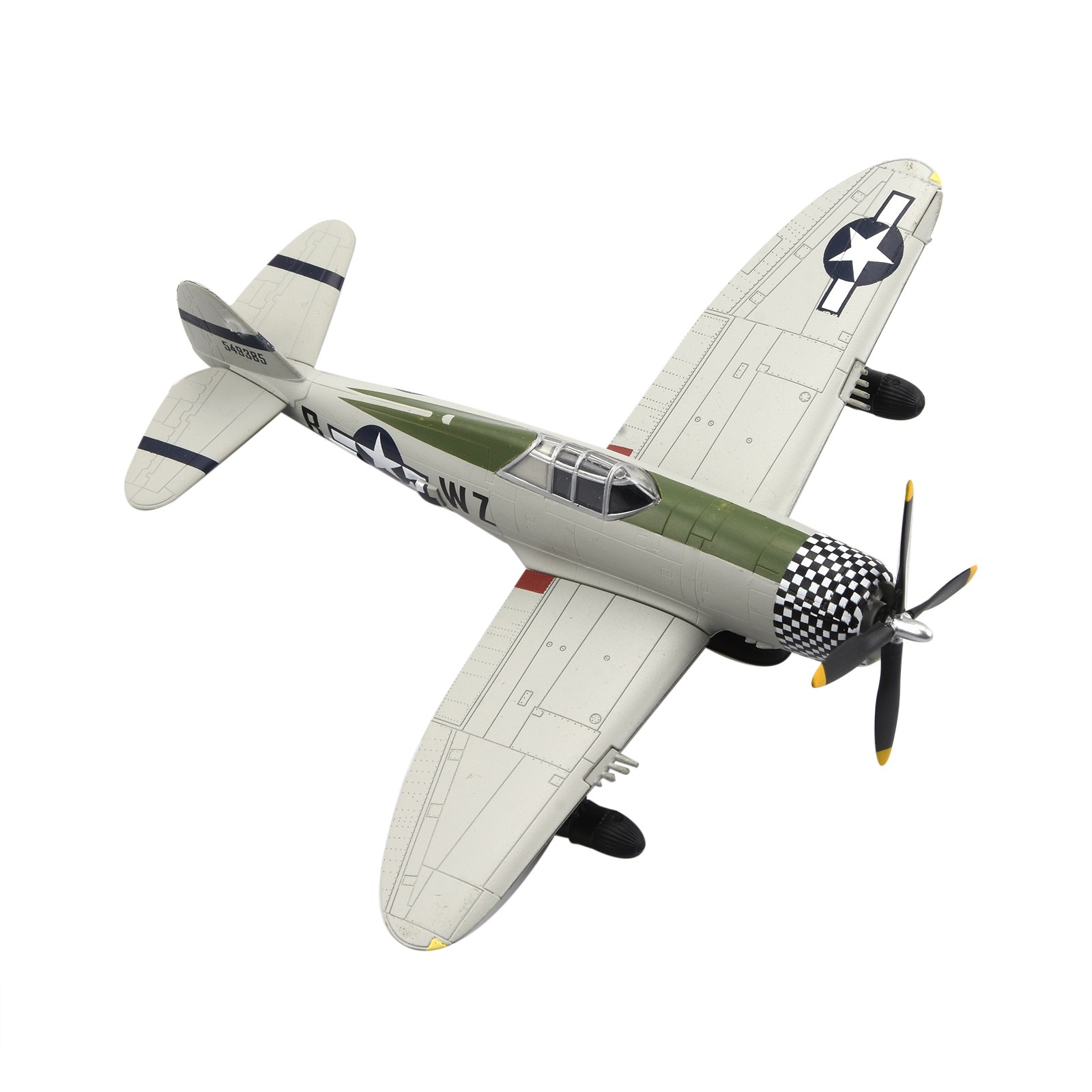 P-47D Thunderbolt Fighter Model 1:72 Diecast For Republic WWII USAAF Aircraft