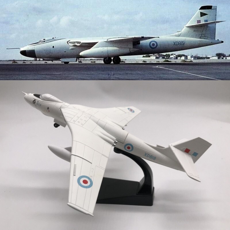 1:144 Diecast Military Model Royal Air Force Vickers Valiant XD818 Bomber Plane