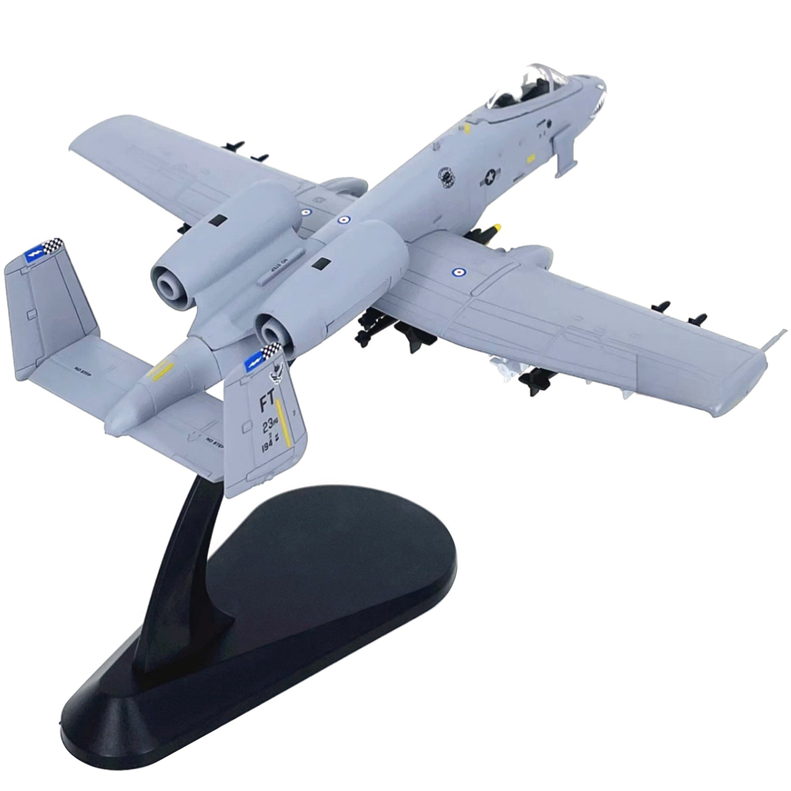 6.5in 1/100 Scale US A-10A Attack Plane Model Military Aircraft Decoration