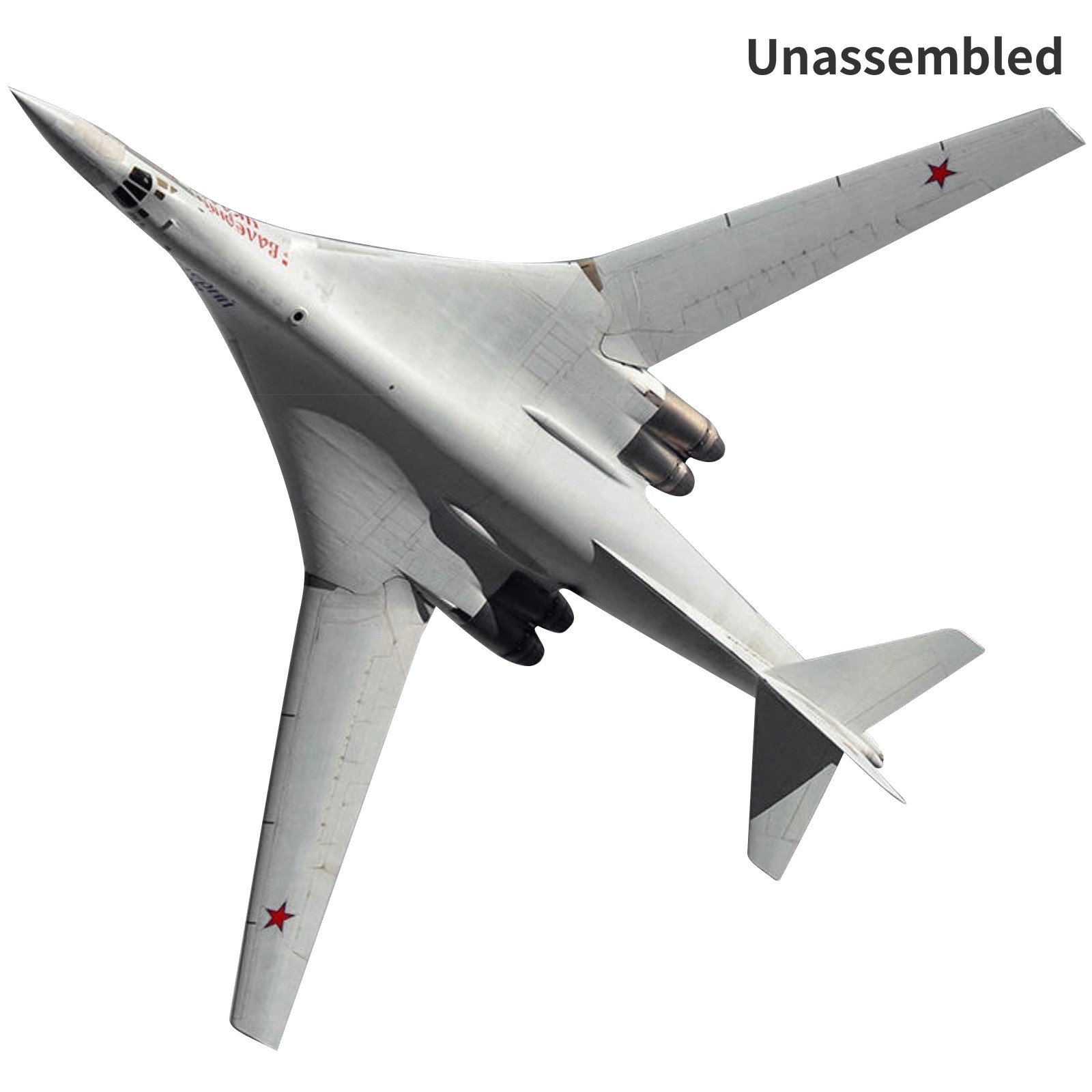 1:72 Tupolev Tu-160 Black Jack Bomber Aircraft Paper Model DIY AirPlane Model