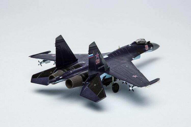 AF1 1/72 Russian SU-35 (Purple) Super Flanker Fighter Diecast Model