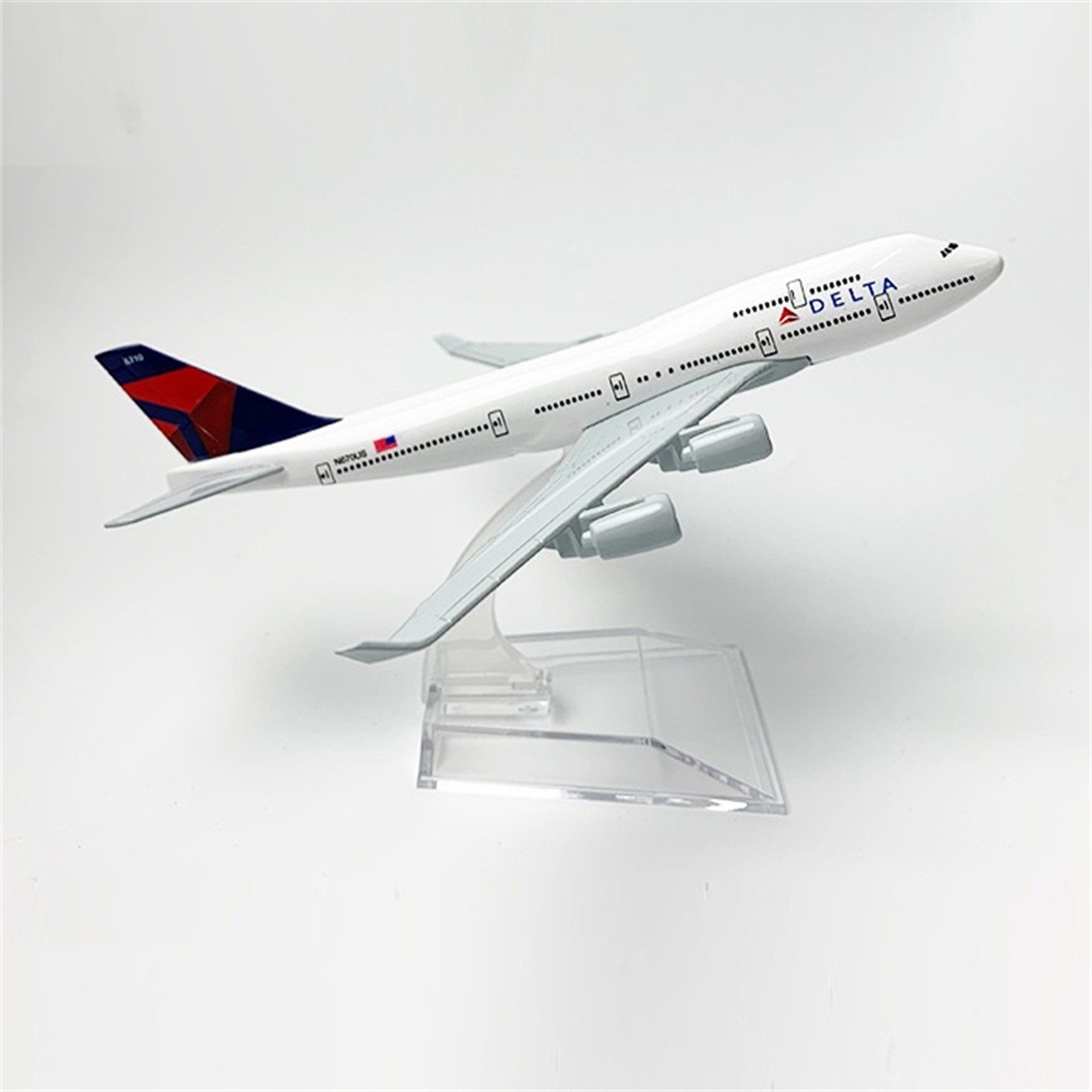 1/400 Scale 16cm Delta B747 Alloy Plane Model Alloy Diecast Plane Model Decor