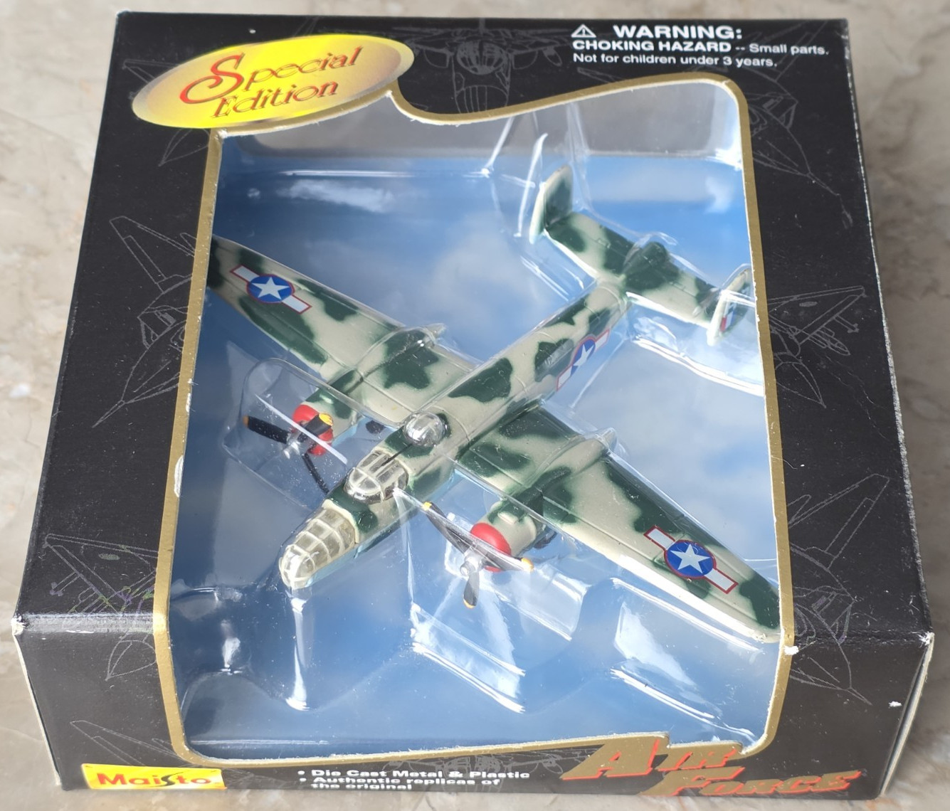 New Maisto Special Edition Air Force North American B-25 Mitchell WWII Bomber