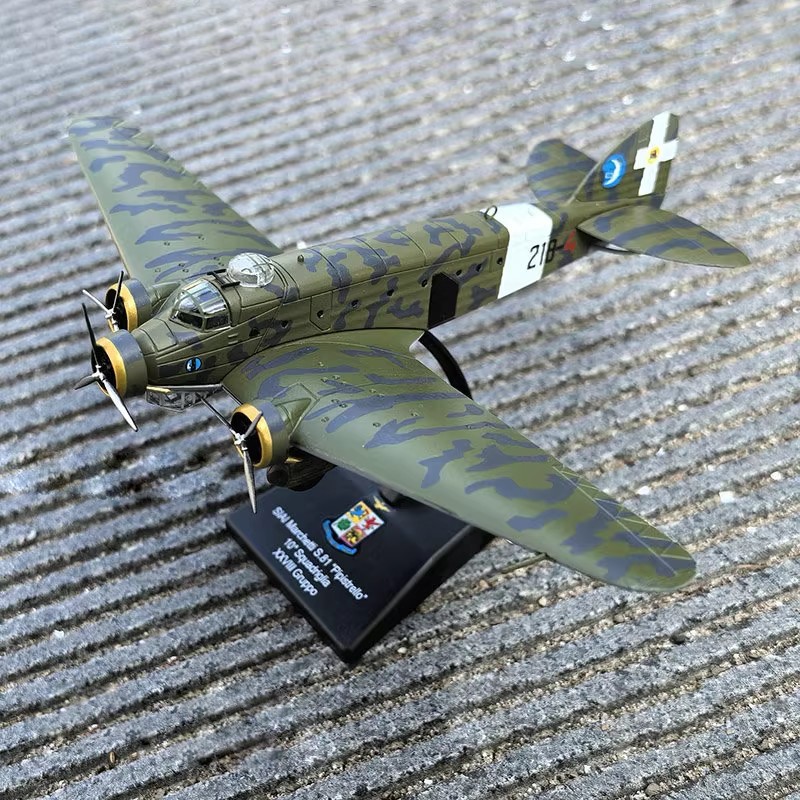 1:144 Diecast Military Model SIAI-Marchetti S.81 “Pipistrello” Bomber Collection
