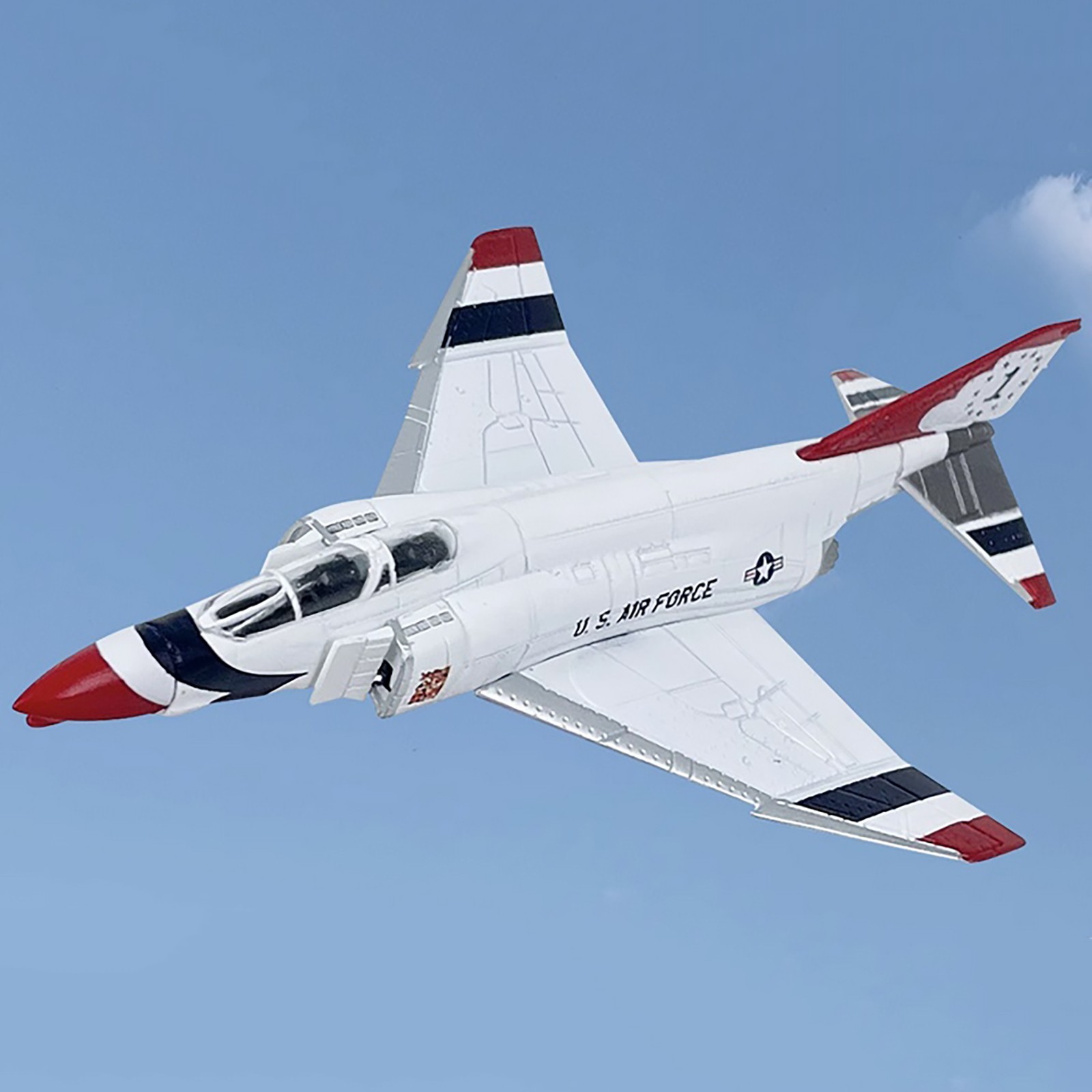 1/144 Scale 14cm Diecast Alloy USAF F-4 Phantom II Fighter Aircraft Model